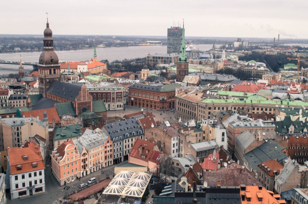 View of Riga from St Peter's Church