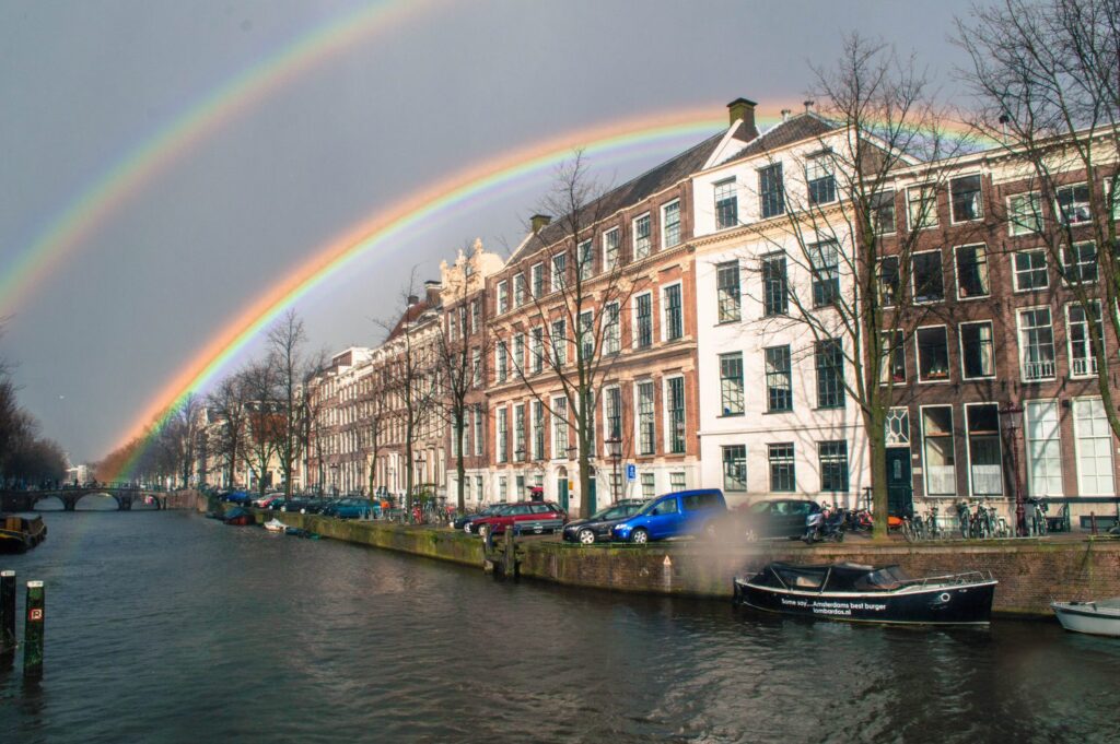 Amsterdam double rainbow