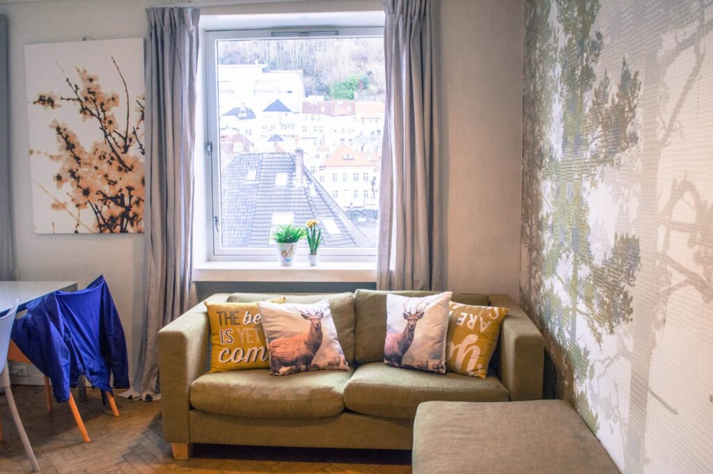 Hostel living room in Norway