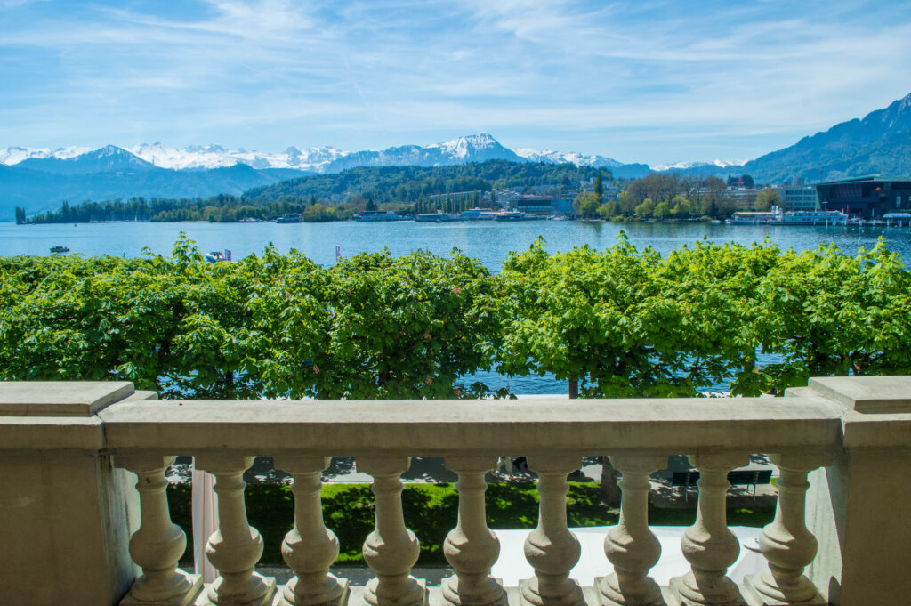 What a stunning and luxurious hotel in Lucerne, Switzerland! Take a peek into this beautiful luxury hotel that will make you feel like royalty.