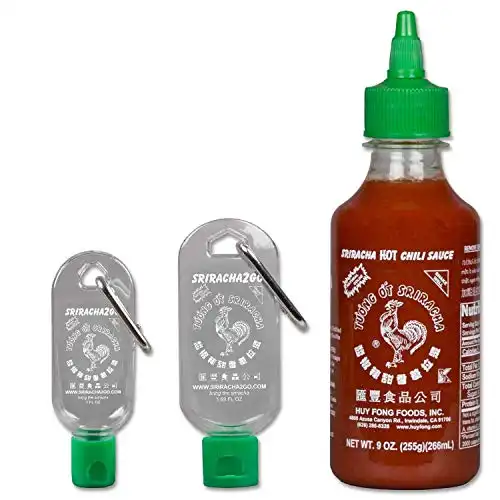 These Mini Sauce Keychain Bottles