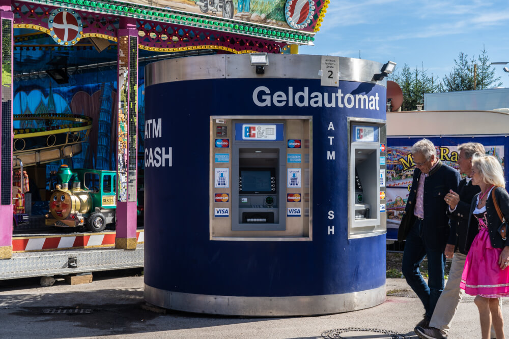 ATM at Oktoberfest in Munich, Germany