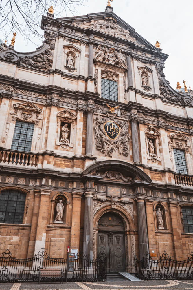 Saint Carolus Borromeus Church exterior in Antwerp, Belgium