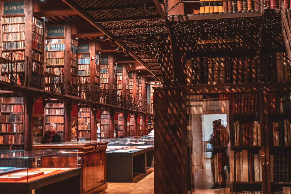 Inside the Nottebohm Room at the Hendrik Conscience Heritage Library in Antwerp Belgium