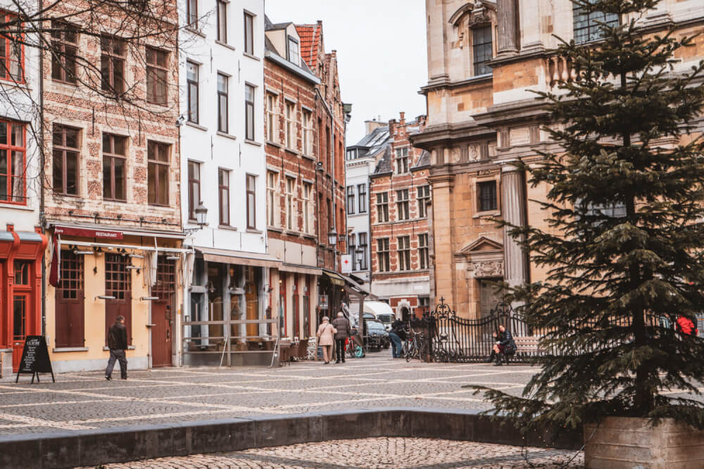 Hendrik Conscienceplein square in Antwerp, Belgium