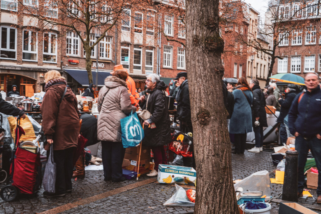 Flea market in Antwerp, Belgium
