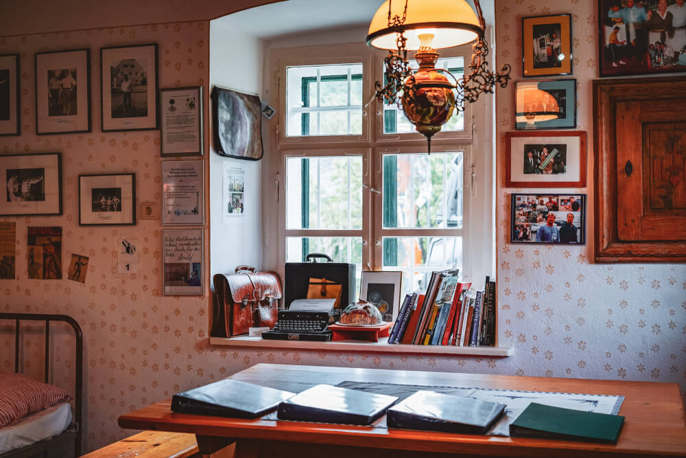 Childhood room at the Arnold Schwarzenegger Museum in Thal, Austria