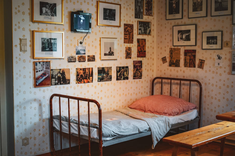 Childhood room at the Arnold Schwarzenegger Museum in Thal, Austria