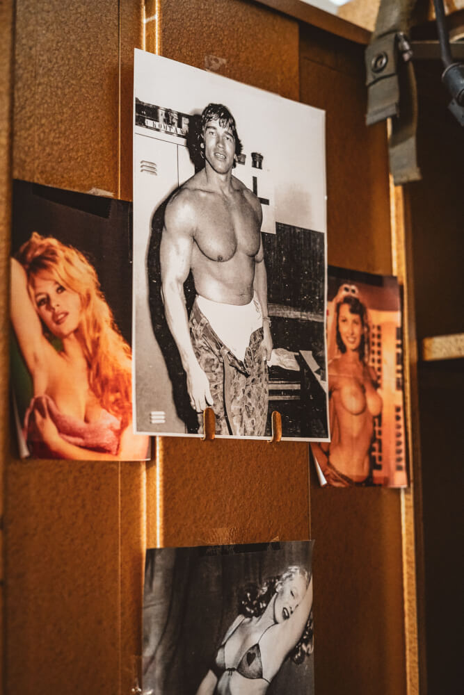 Army locker at the Arnold Schwarzenegger Museum in Thal, Austria