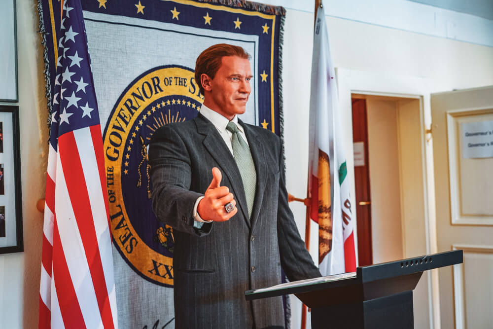 Politics room at the Arnold Schwarzenegger Museum in Thal, Austria