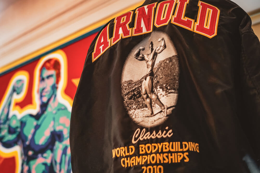 Bodybuilding memorabilia at the Arnold Schwarzenegger Museum in Thal, Austria