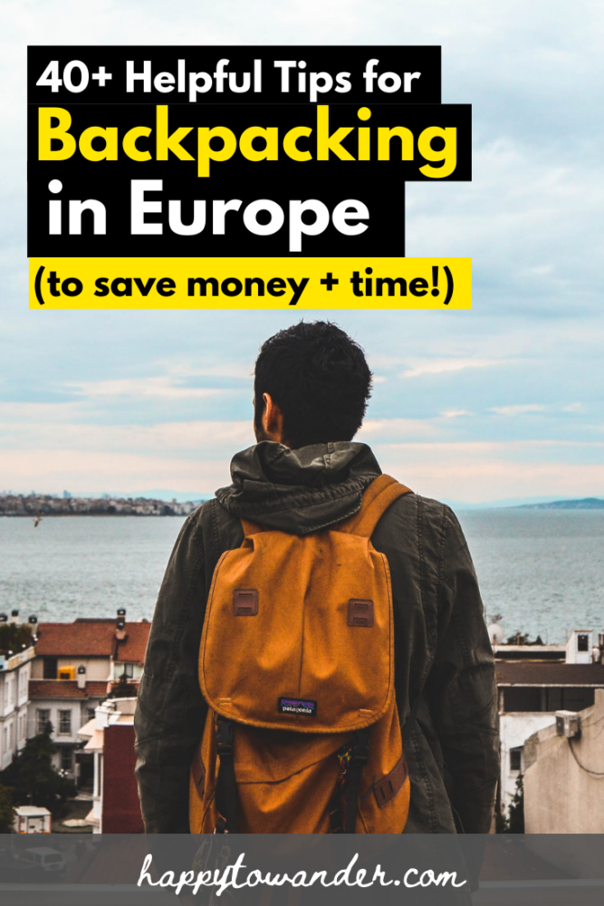 tips for backpacking europe