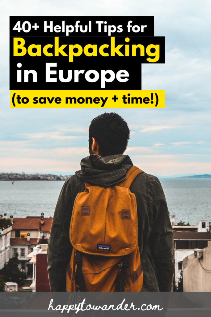 travel tips backpacking around europe
