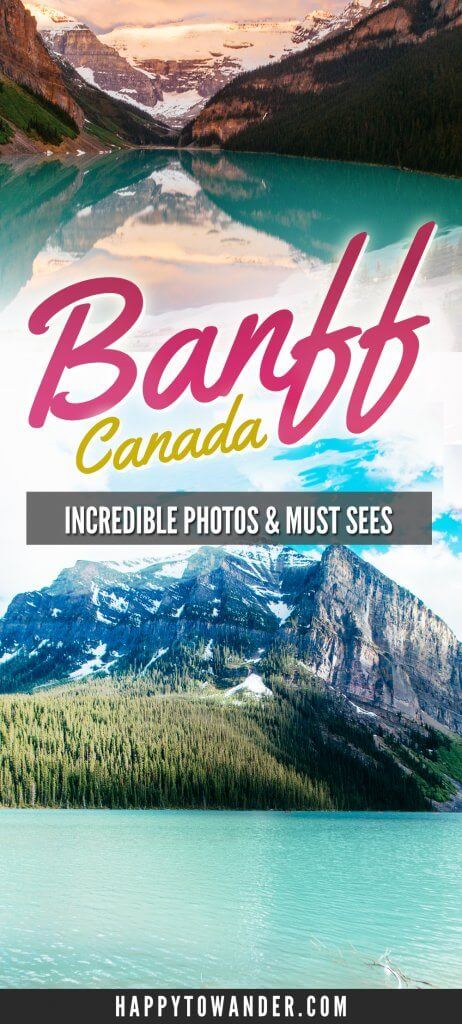 Absolutely stunning set of photos from Banff National Park in Alberta, Canada! These photo guide to Banff will have you booking a ticket immediately. Includes photos of Lake Louise, Lake Moraine, Peyto Lake and more. #Alberta #Canada #LakeLouise #PeytoLake #MoraineLake