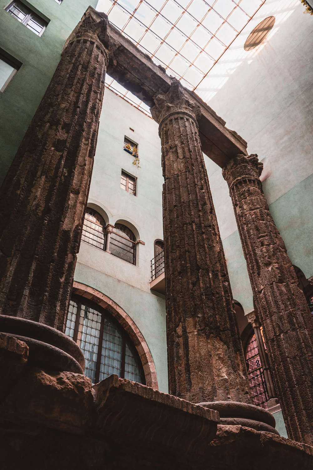 Temple of Augustus in Barcelona, Spain