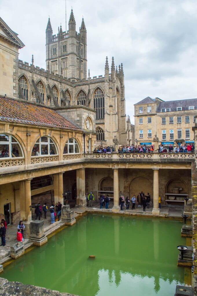 The Roman Baths in Bath, England.