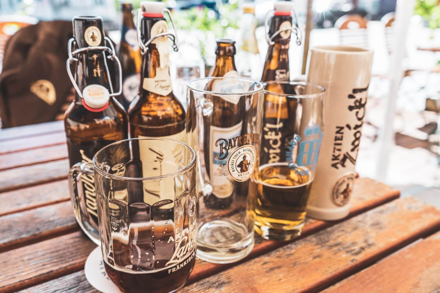 Bayreuther bier assortment in Bayreuth, Germany