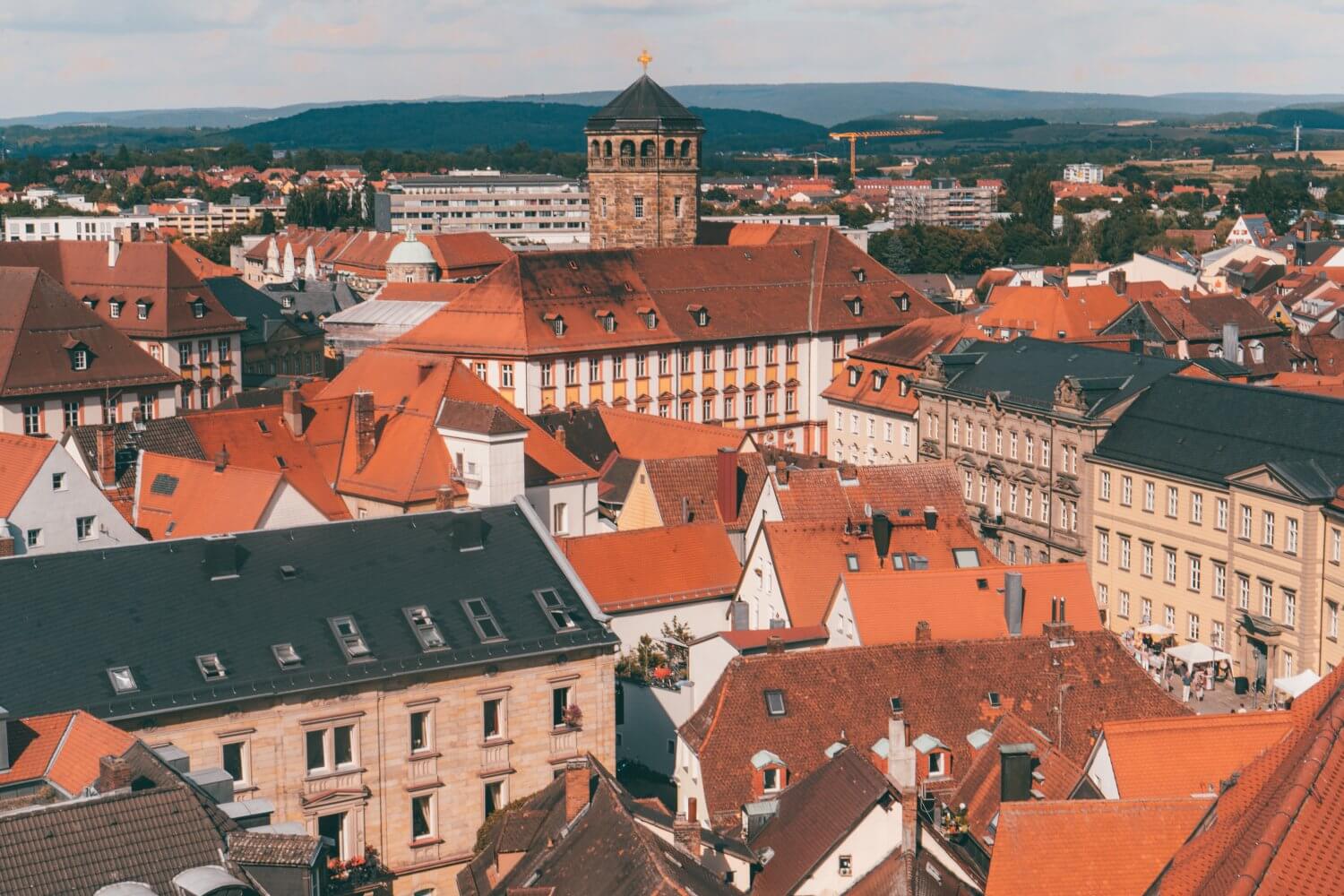 Amazing views over Bayreuth, Germany