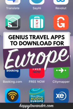 travel app in europe