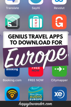 travel planner app europe