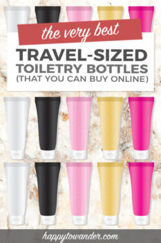 travel size reusable bottles