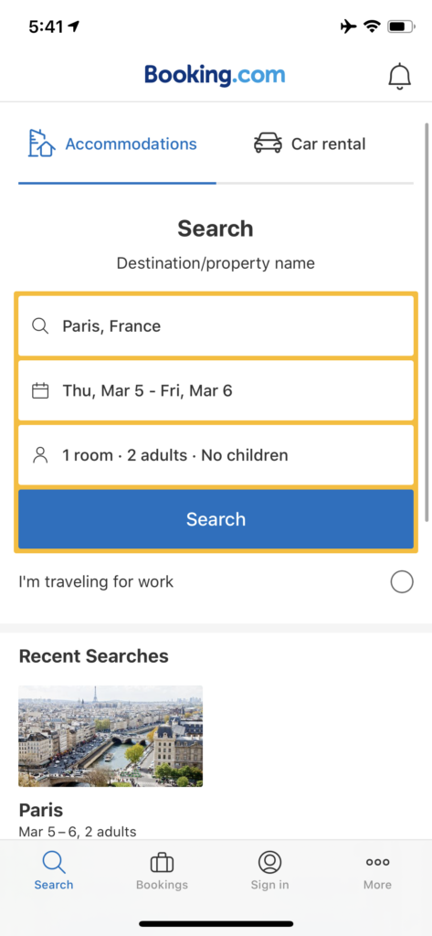 travel app in europe