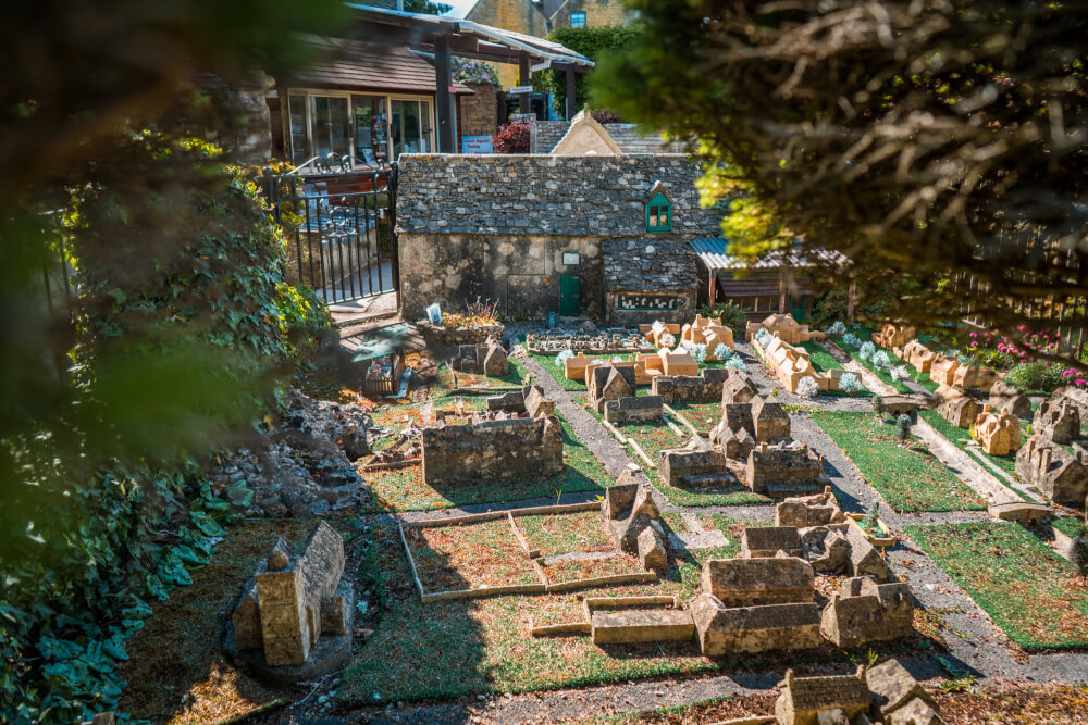Miniature village at Bourton on the Water in the Cotswolds in England