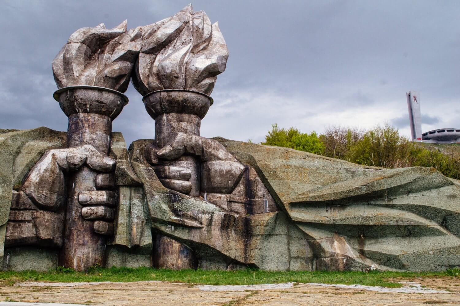 Buzludzha monument in Bulgaria