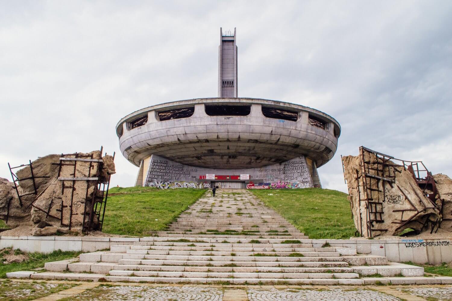 Buzludzha monument in Bulgaria