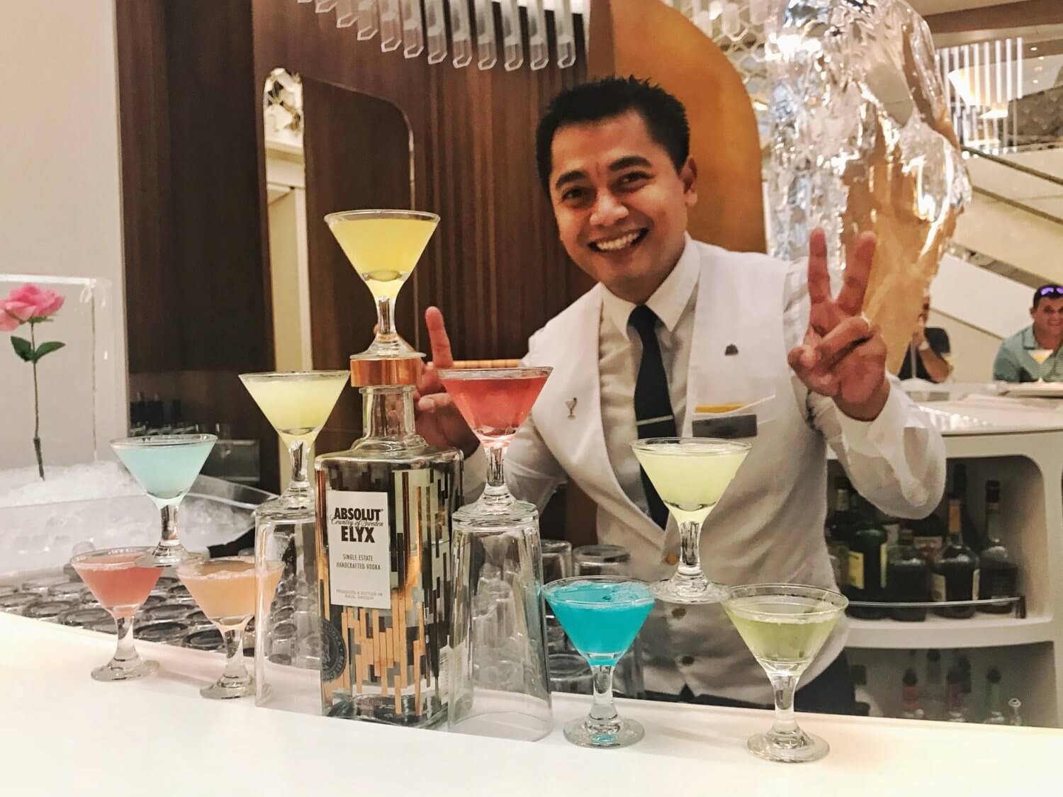 Martinis on board the Celebrity Edge