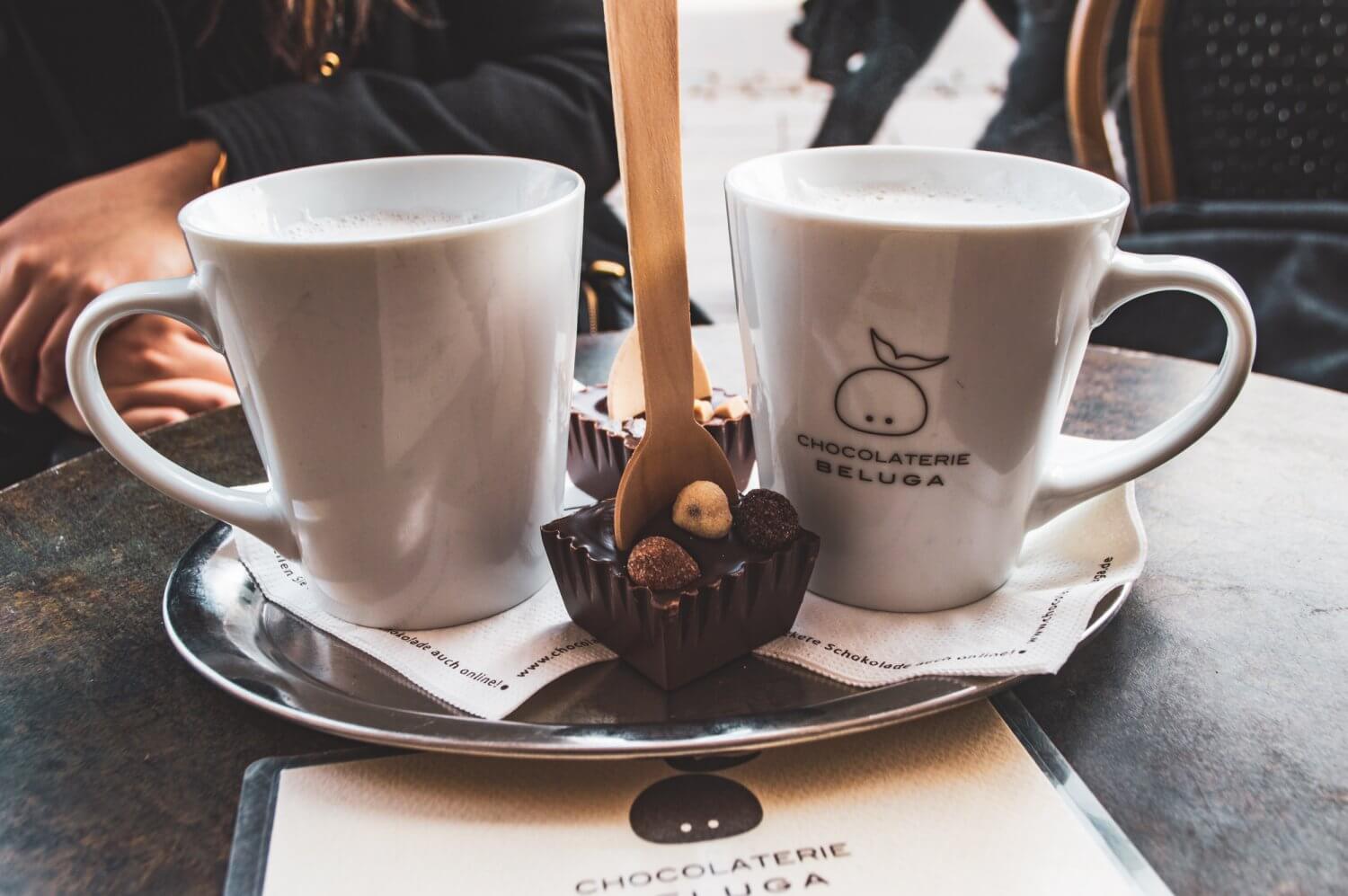 Hot chocolate at Chocolaterie Beluga in Munich