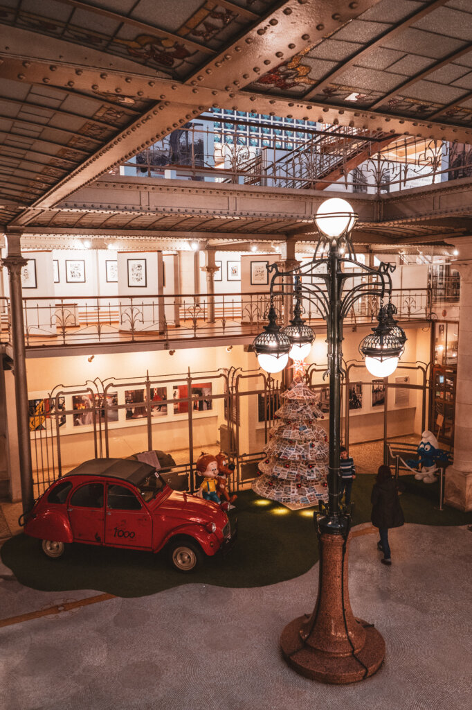 Interior of the Comic Book Museum in Brussels, Belgium