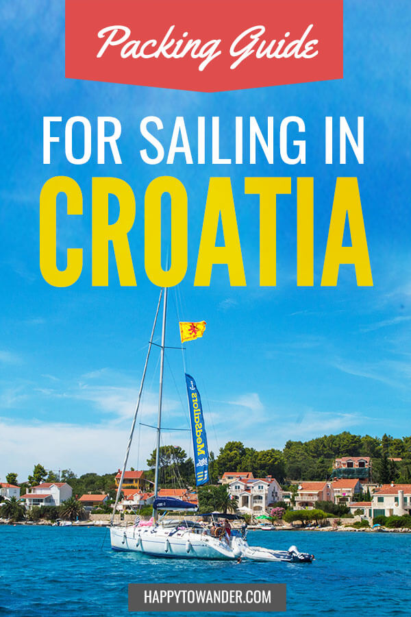 How to pack for a sailing trip to Croatia! This ultimate packing list for a Croatia sail trip will have you set this summer. #croatia #sailing