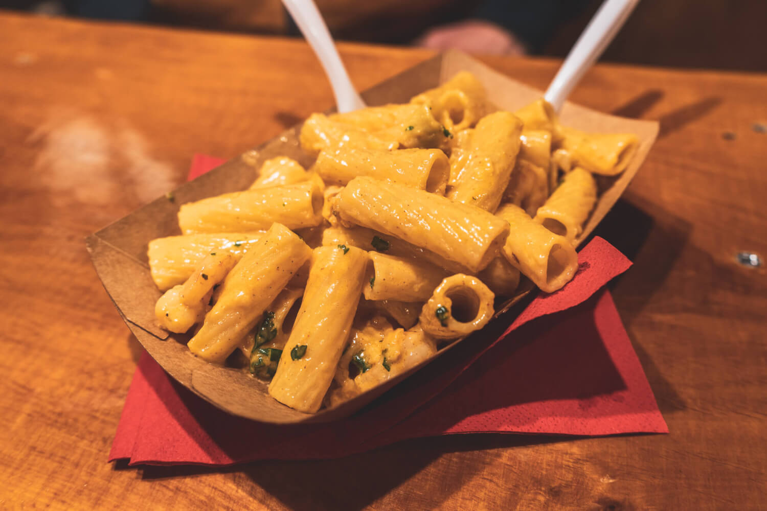 Pasta at Dortmund Christmas Market