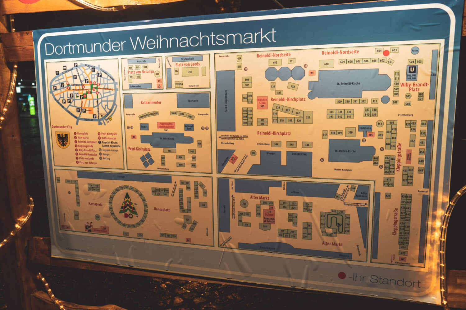 Dortmund Christmas Market Map for 2018