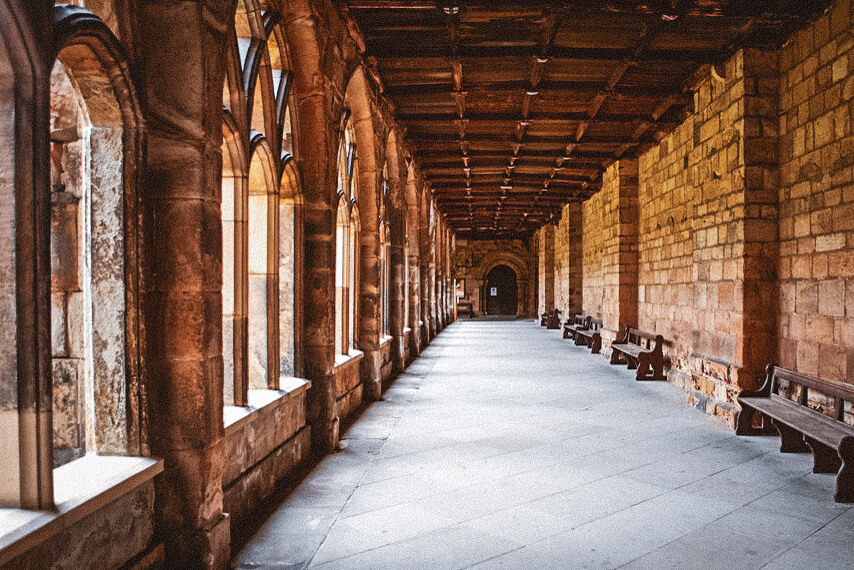 Durham Cathedral cloisters, used in the Harry Potter movies