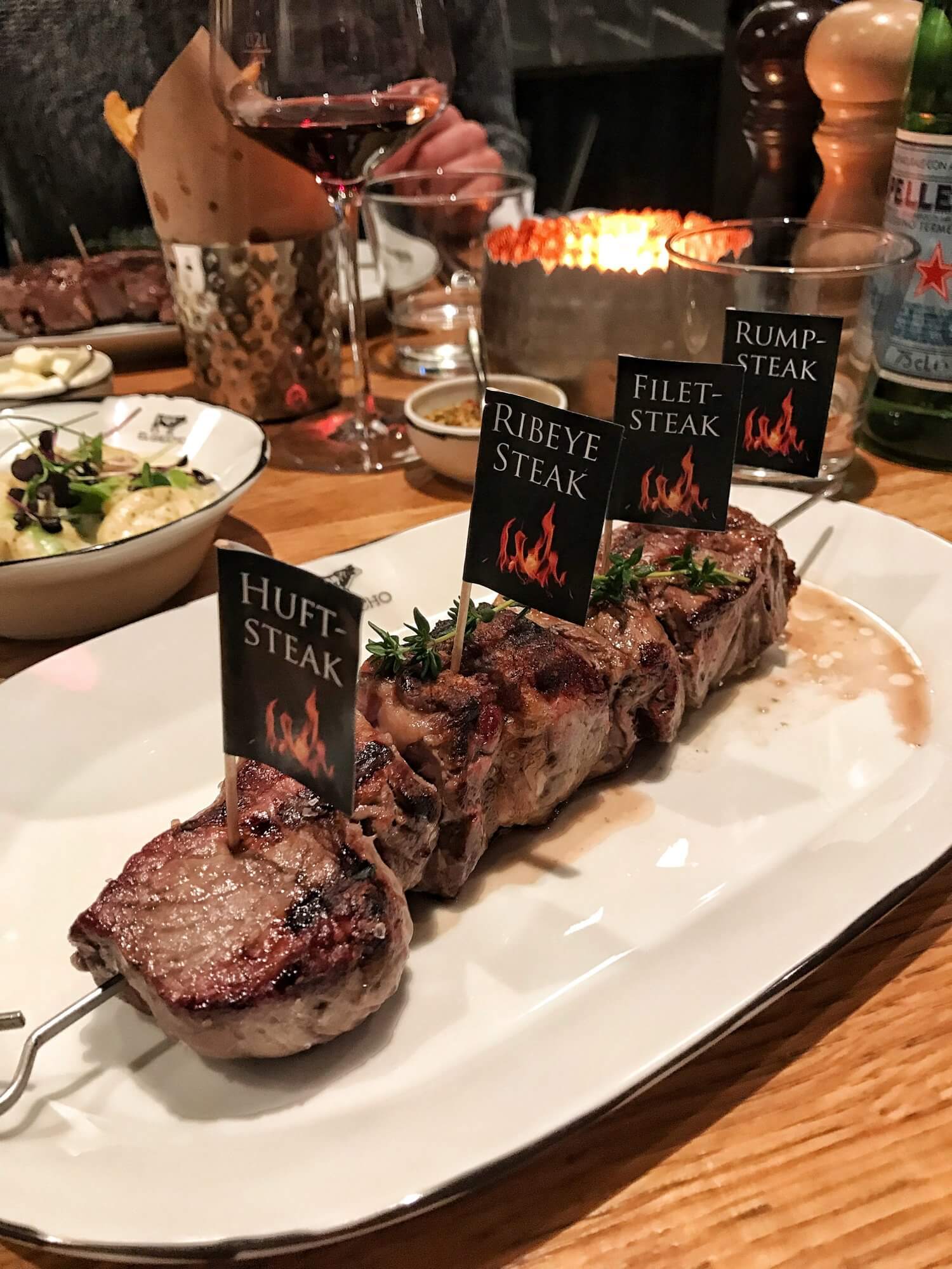 El Gaucho Steak sampler in Munich
