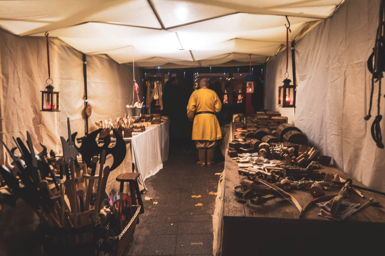 Medieval vendor at Essen Christmas Market