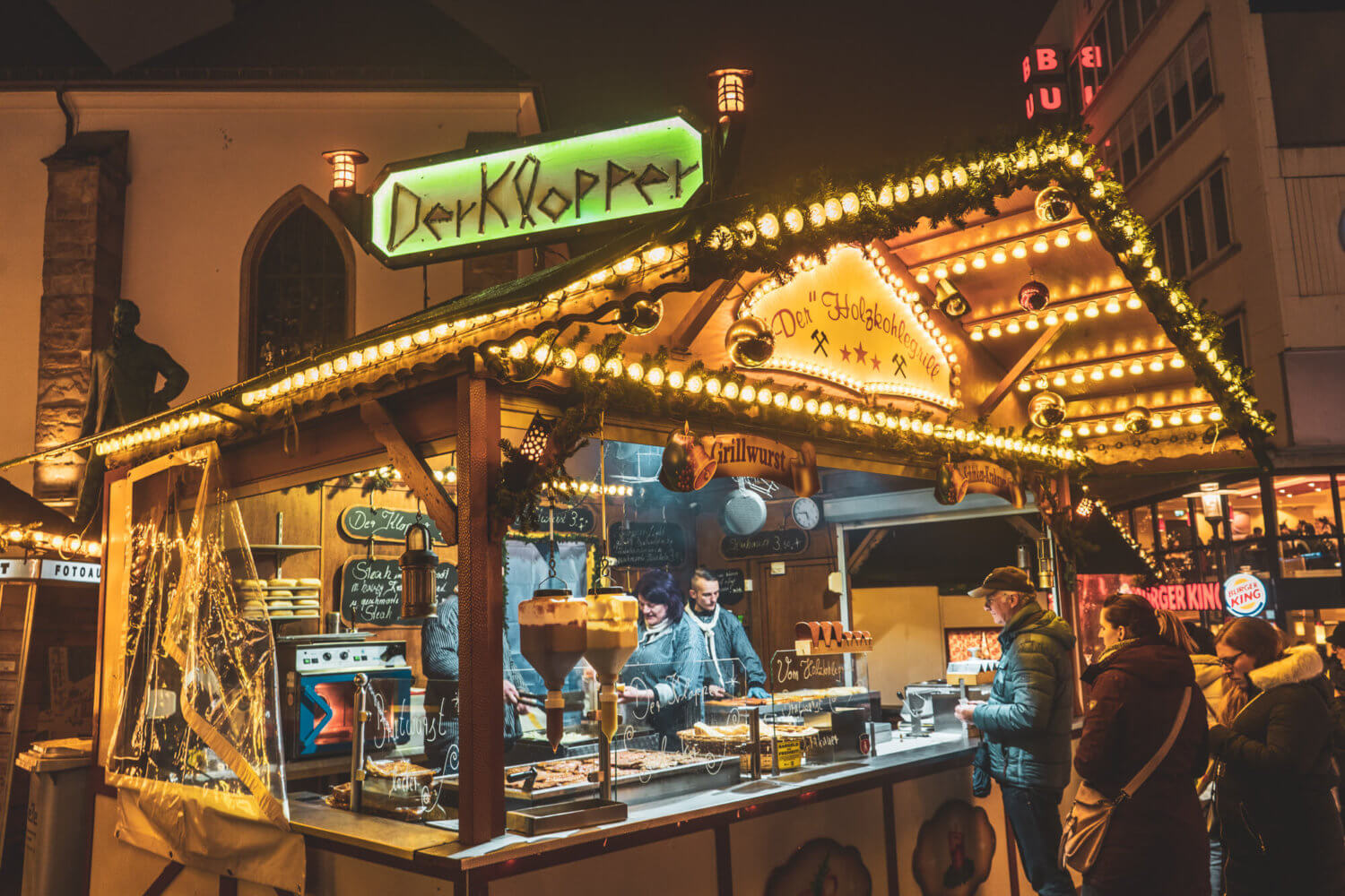 Der Klopper Stand at Essen Christmas Market