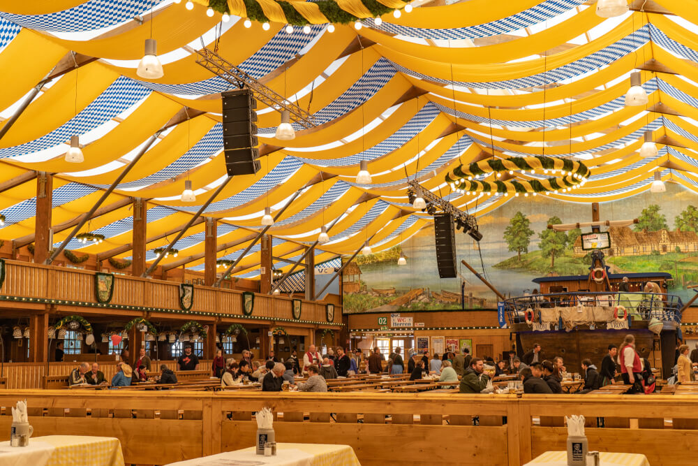 Fischer Vroni tent at Oktoberfest in Munich, Germany