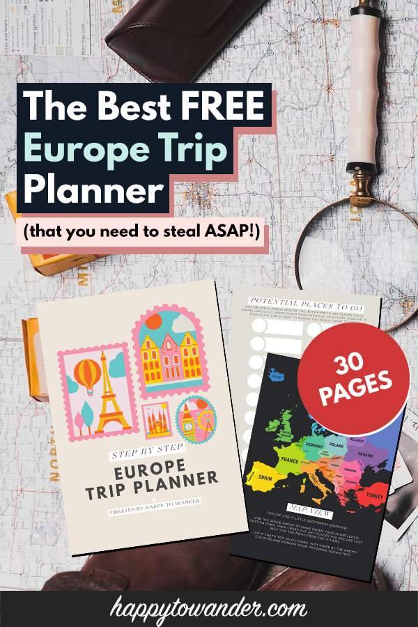 travel planner template free pdf