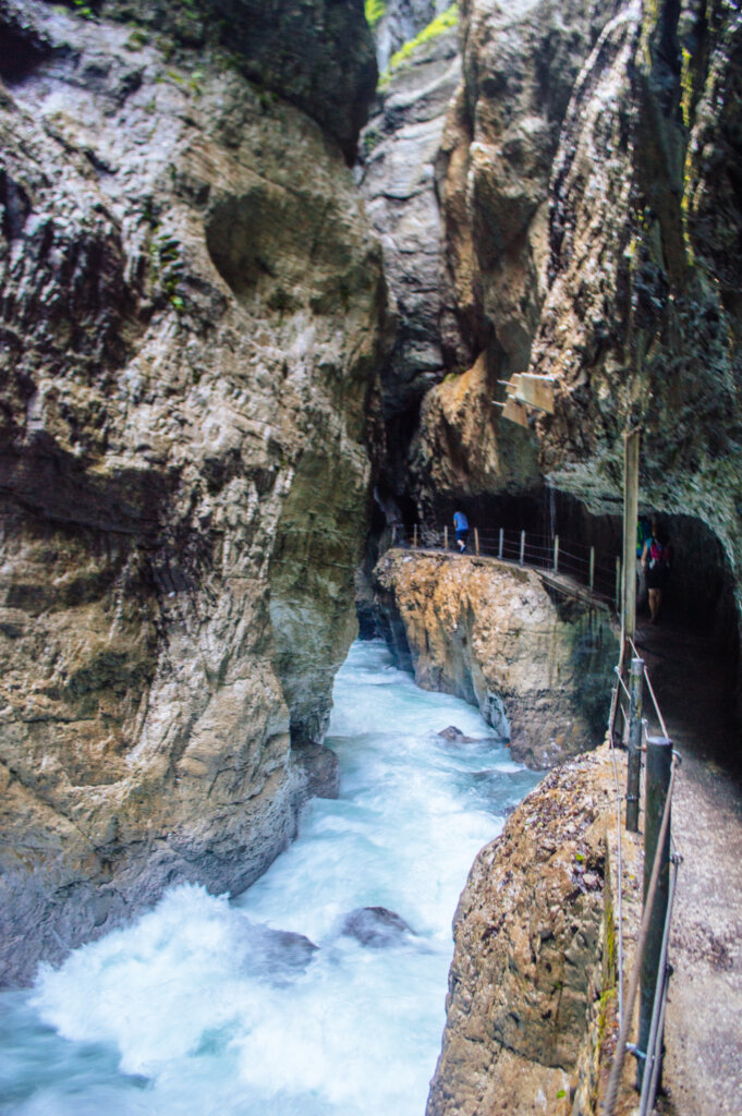 Walkway at the Partnach Gorge in Garmisch-Partenkirchen, Germany