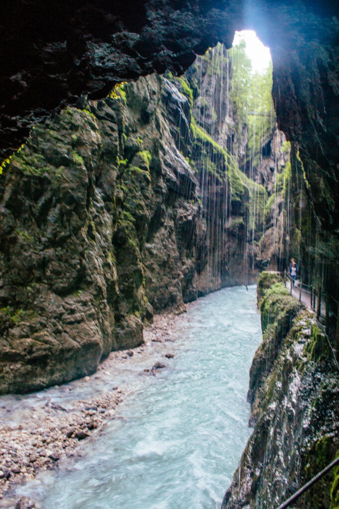 Walkway at the Partnach Gorge in Garmisch-Partenkirchen, Germany