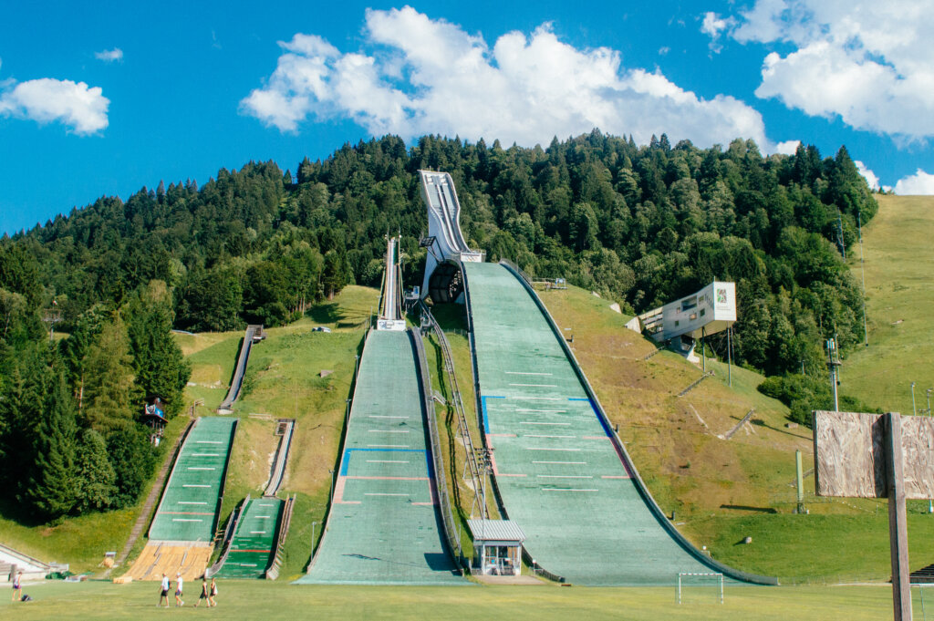 Ski jump in Garmisch-Partenkirchen