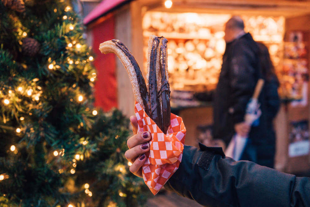 Churros at Vancouver Christmas Market in Vancouver, Canada