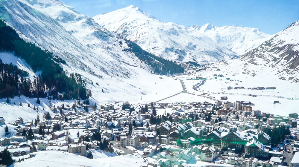 Glacier Express train views in Switzerland