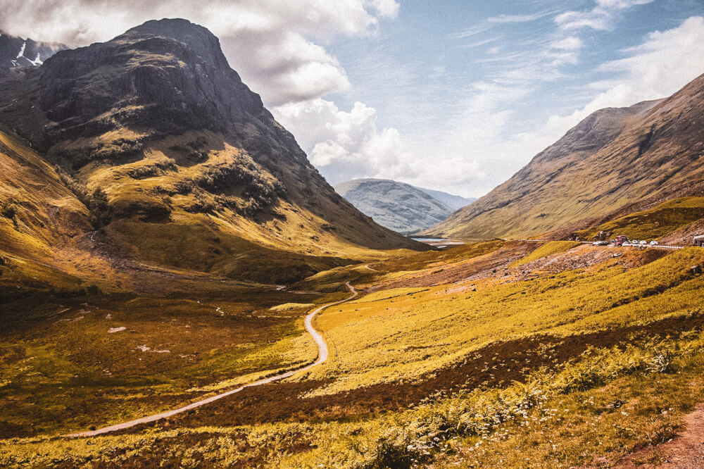 Scottish highlands, the landscapes used in Harry Potter