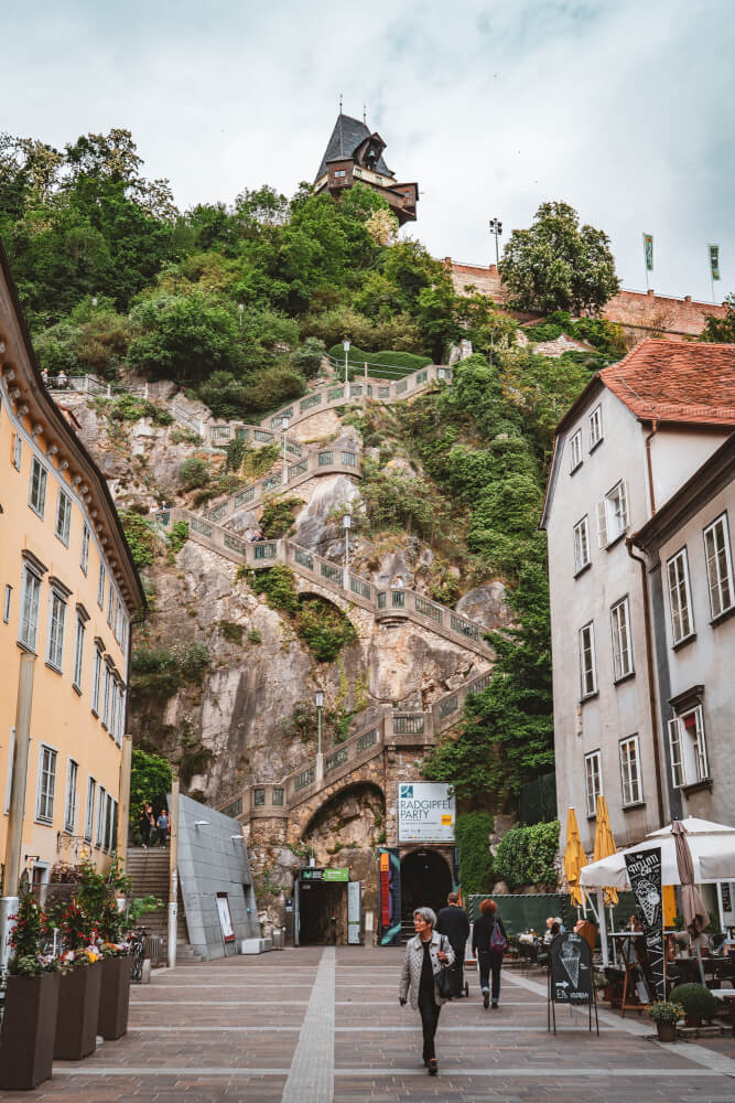 Schlossbergplatz in Graz, Austria