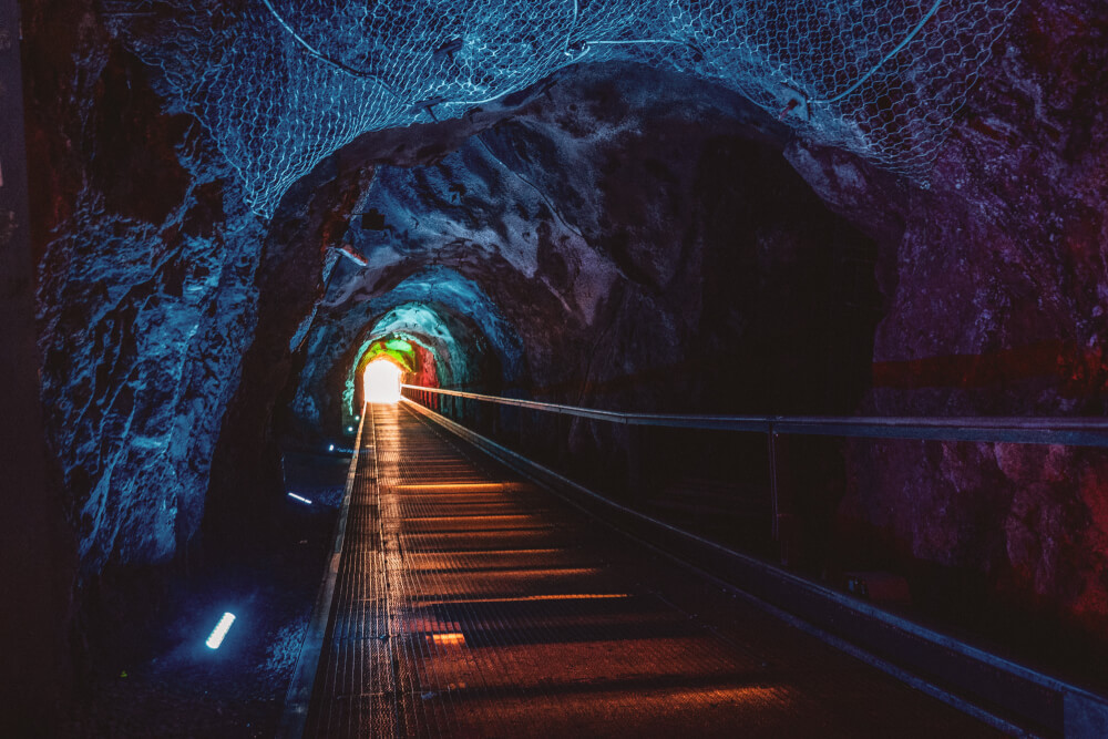 Schlossbergtunnel in Graz, Austria