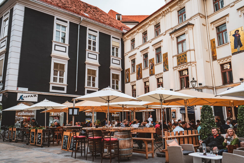 Glockenspielplatz in Graz, Austria